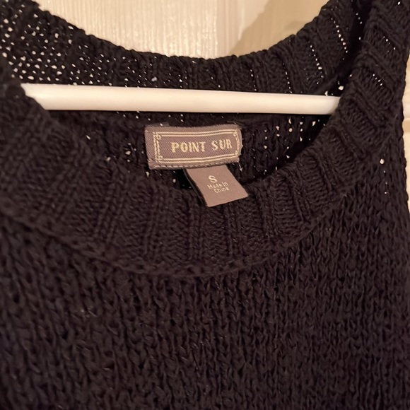 J. Crew Point Sur Black Knit Tank Top - Picture 2 of 2